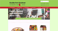 Desktop Screenshot of goodiesfromgoodman.com